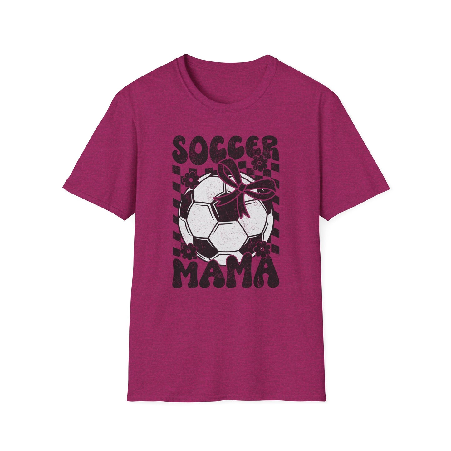 Soccer Mama Checkered Bella Canvas Tee