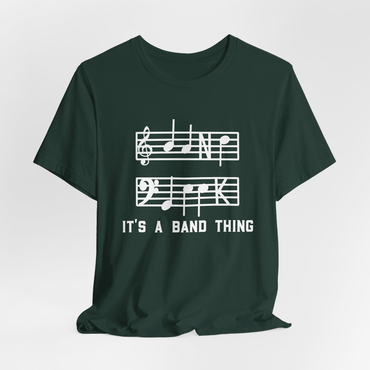 Band Geek White Graphic Bella Canvas Tee shirt