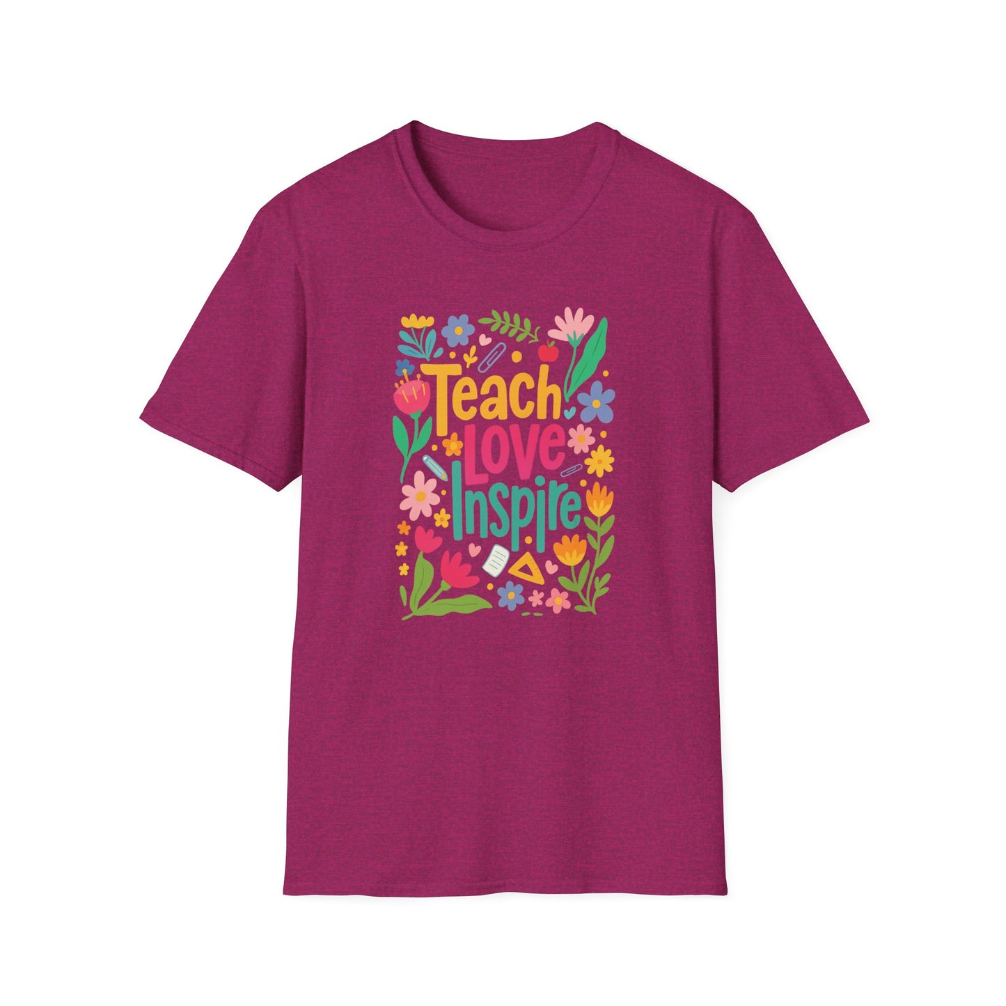 Teach Love Inspire Gildan Softstyle Tshirt