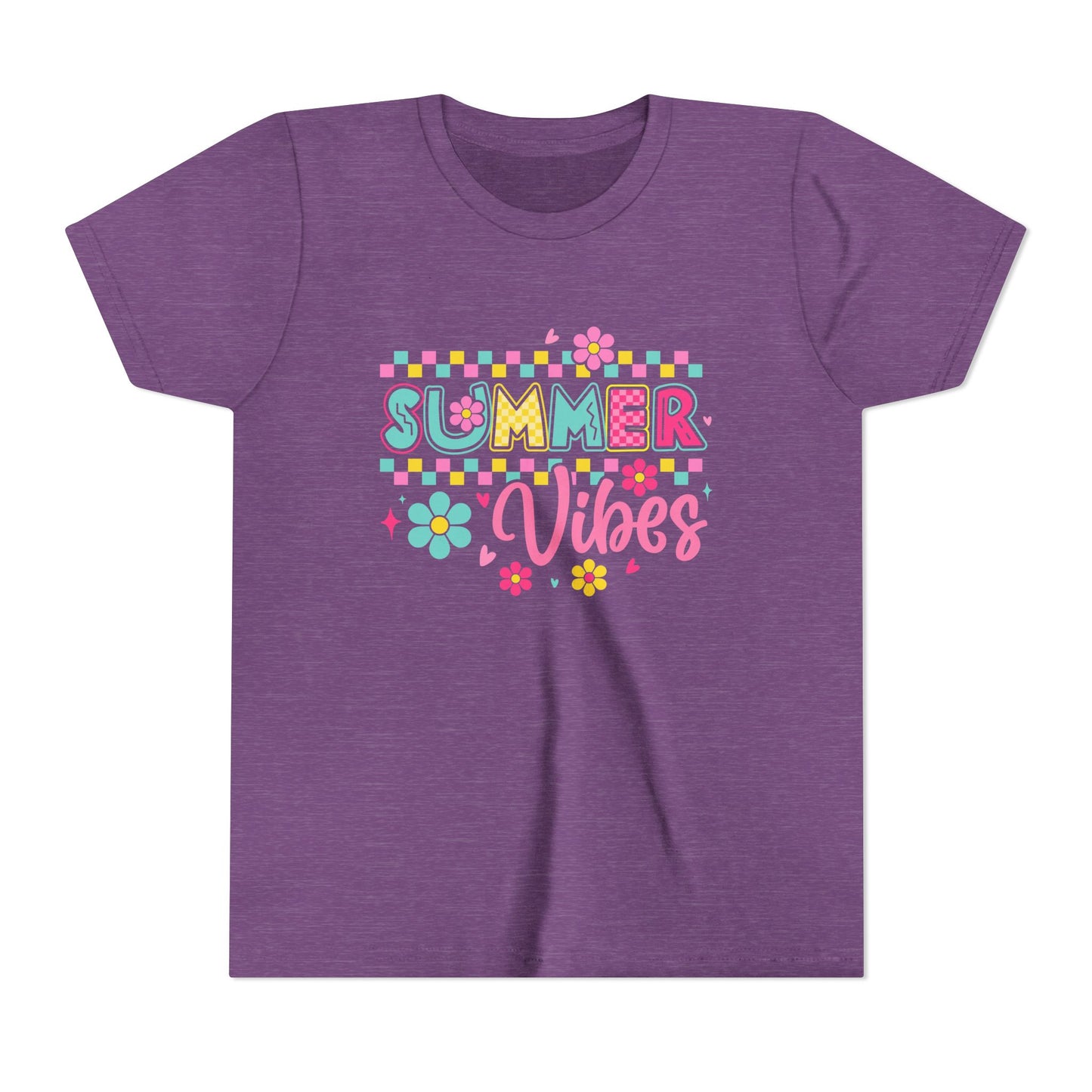 Youth Summer Vibes Tee, Fun Kids Shirt