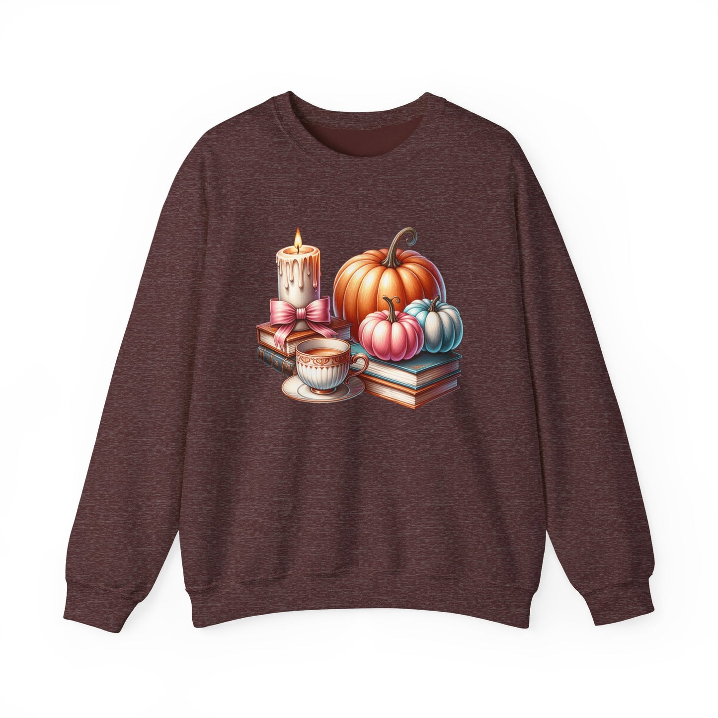 Candle Cozy Pumpkin Fall Gildan crewneck sweatshirt