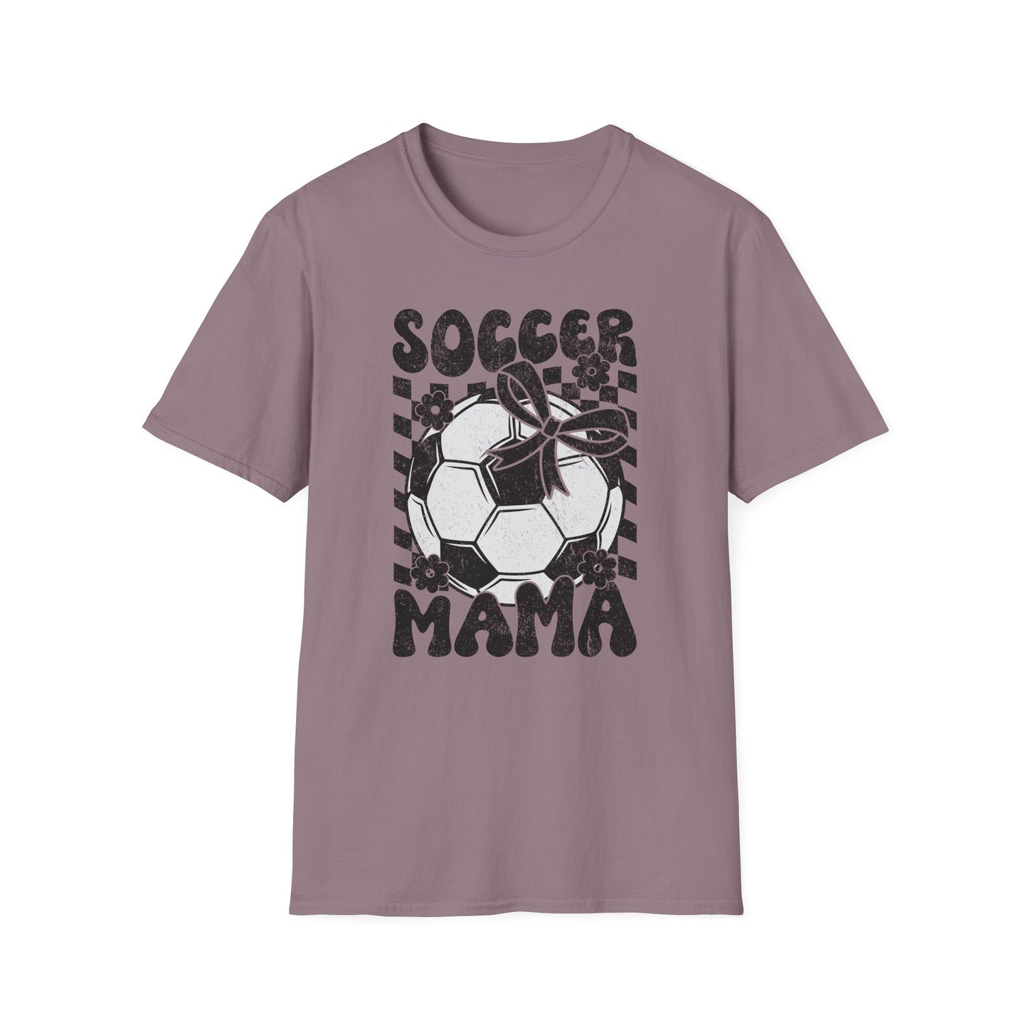 Soccer Mama Checkered Bella Canvas Tee