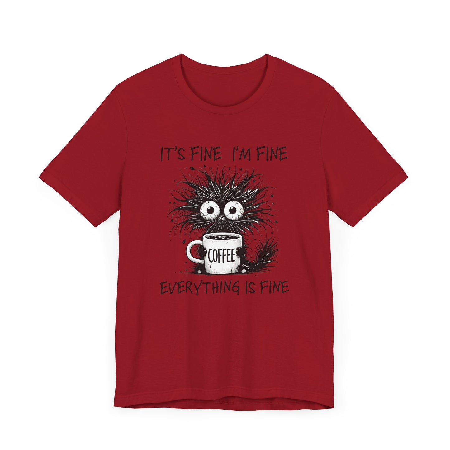 Funny Coffee Lover's Tee, Unisex Jersey Shirt, Casual Humor Tee, Gift for Coffee Enthusiasts, Sarcastic Coffee Top, Coffee Addict Outfit
