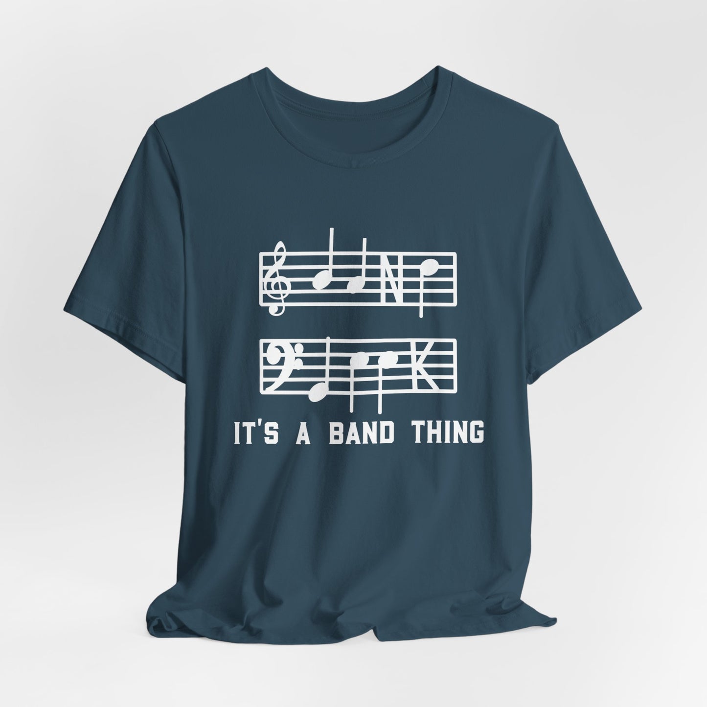 Band Geek White Graphic Bella Canvas Tee shirt