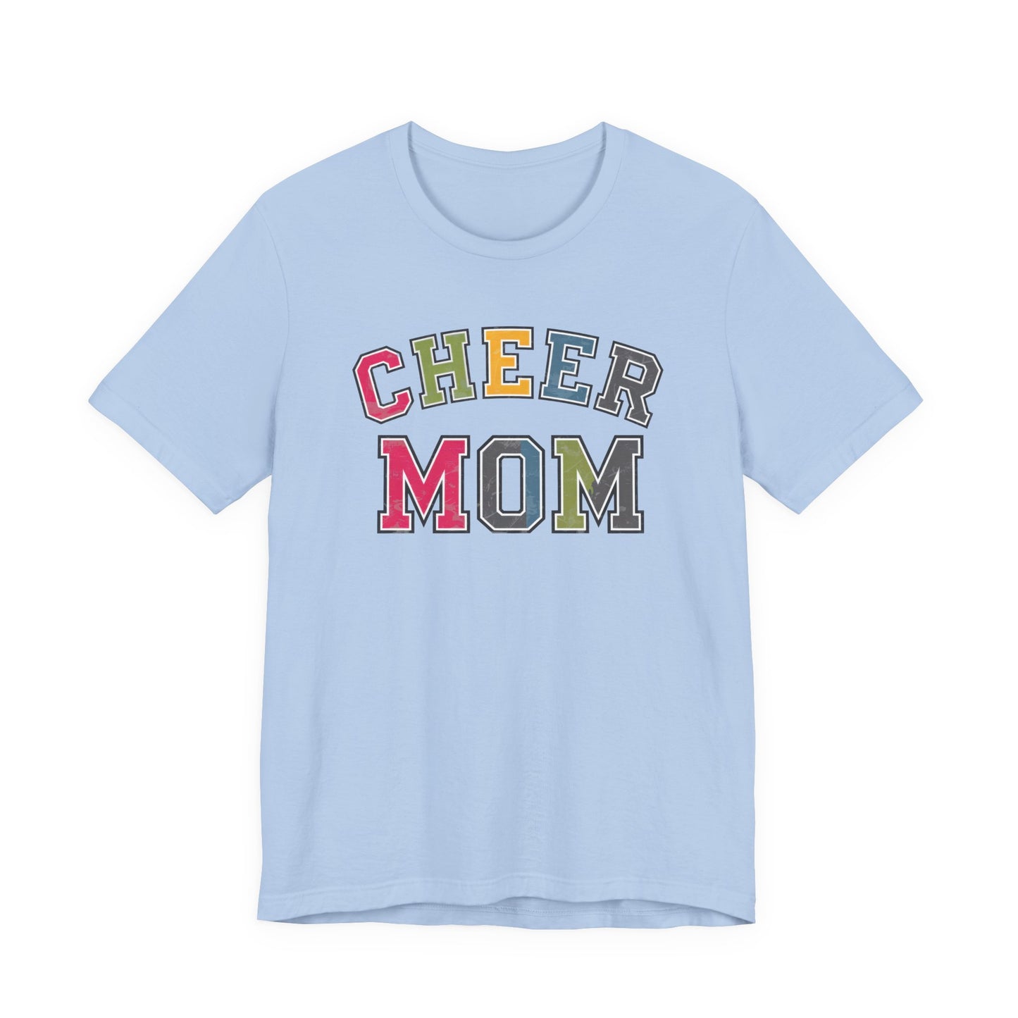 Cheer Mom Rainbow Varsity Bella Canvas Tshirt