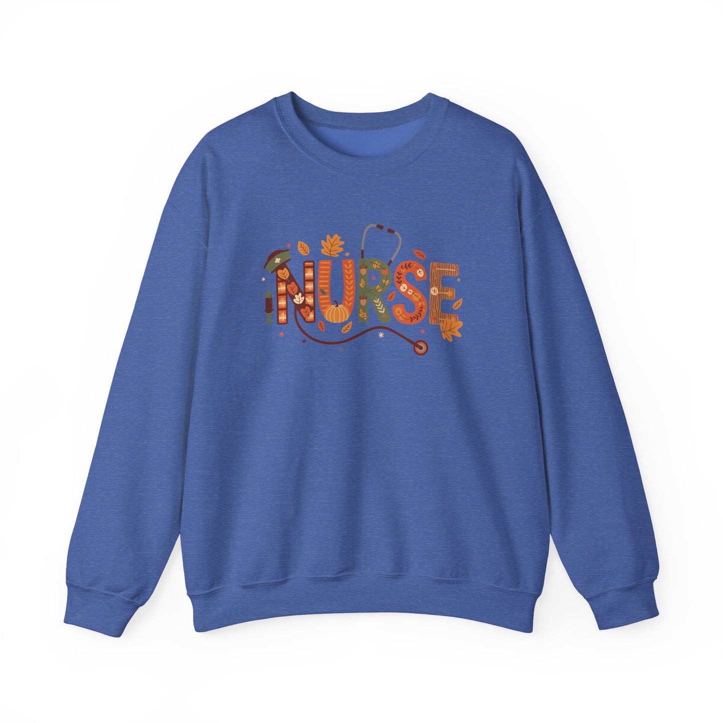 Thanksgiving Nurse Gildan Crewneck Sweatshirt