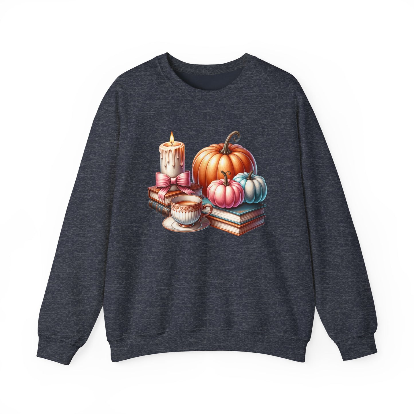 Candle Cozy Pumpkin Fall Gildan crewneck sweatshirt