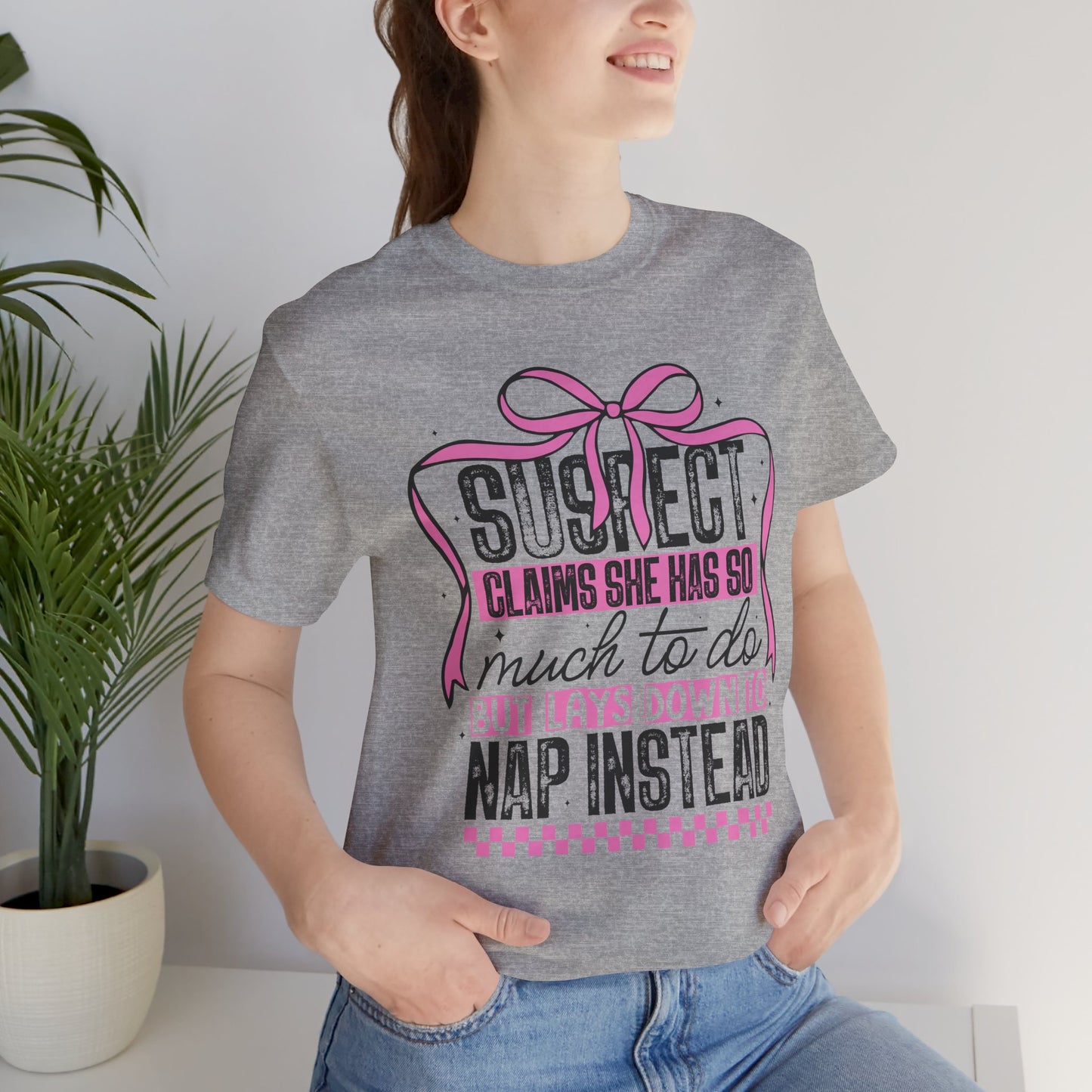 Funny Nap Instead Tee, Unisex Jersey Short Sleeve Shirt