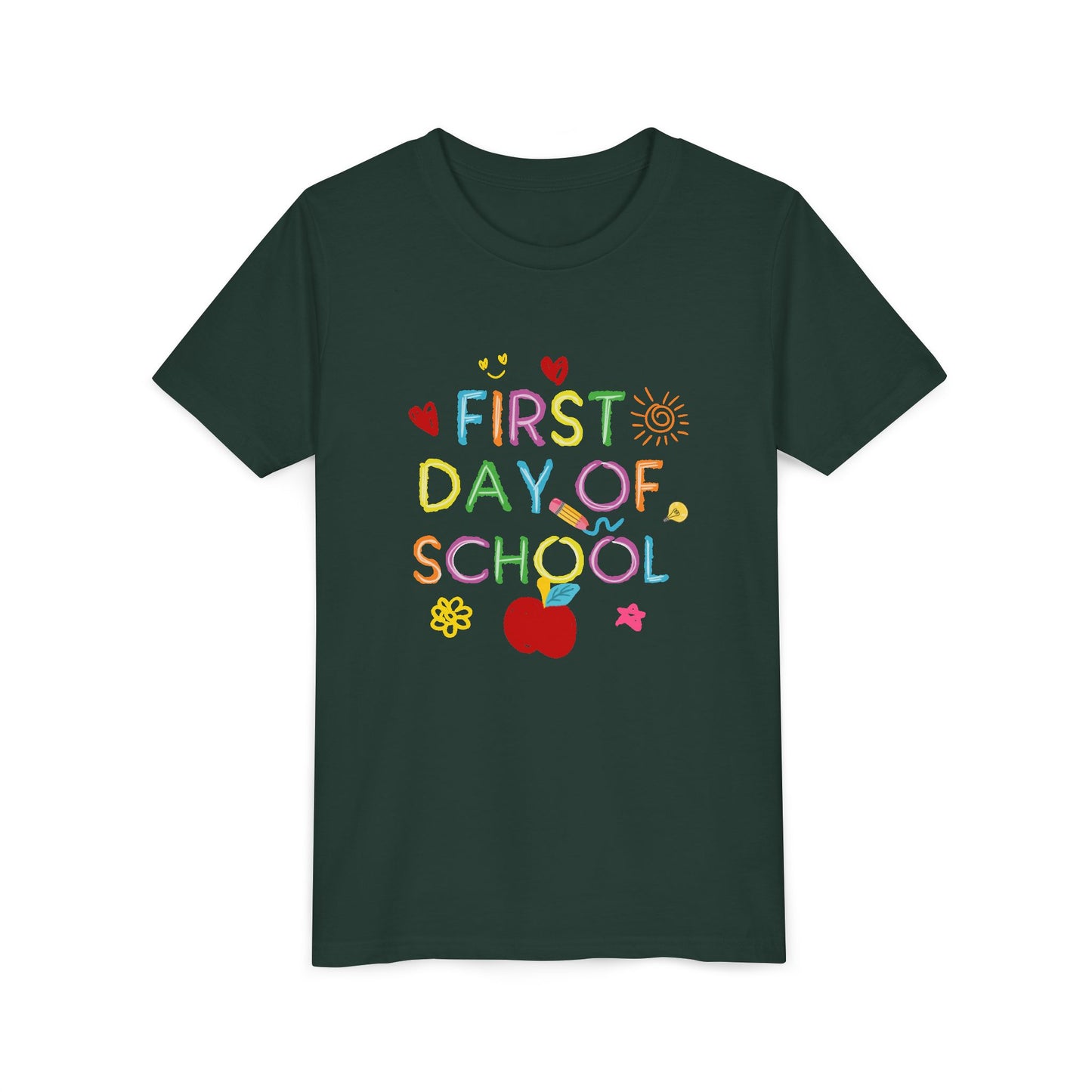 Back to School Youth Tee, First Day of School Shirt