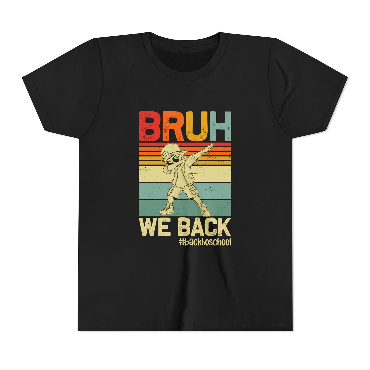 Retro Youth Tee - 'BRUH WE BACK' 80s Inspired Back to School