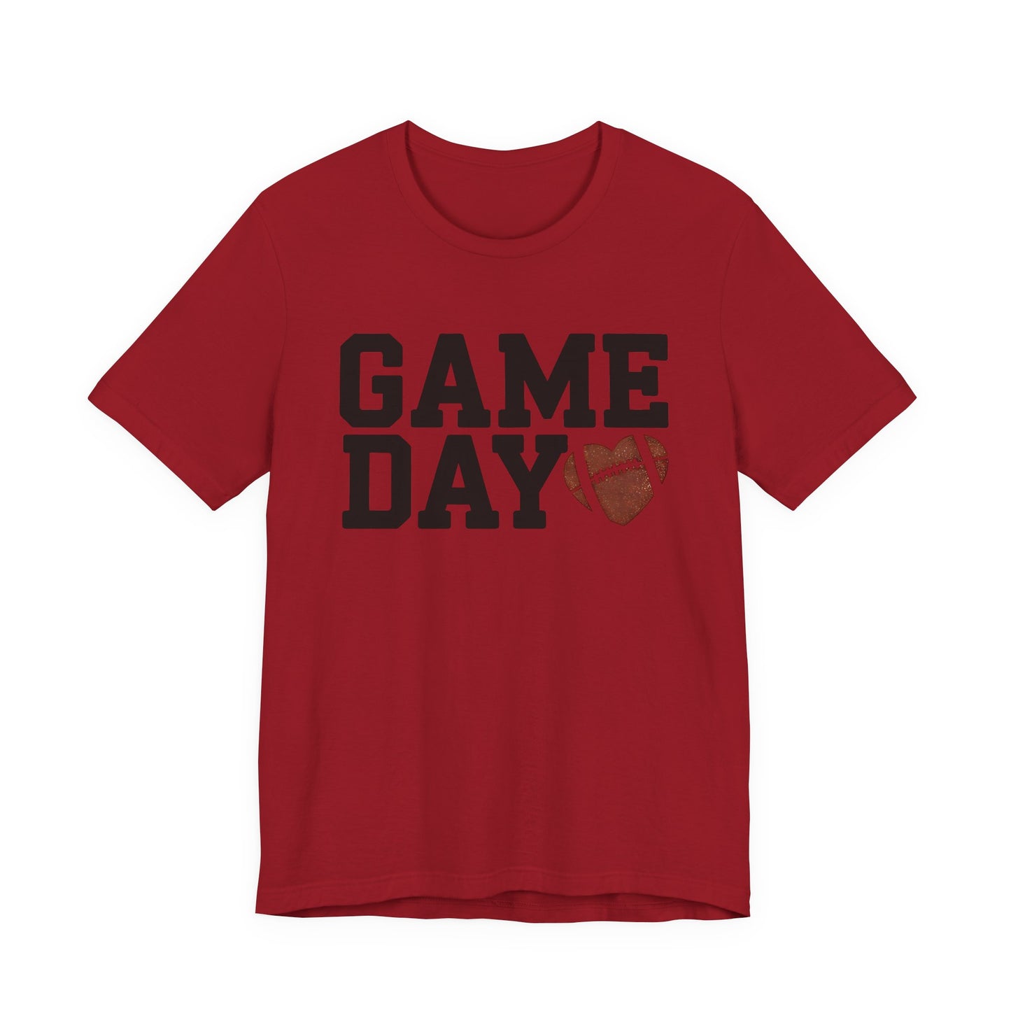 Game Day Football Heart Unisex Tee