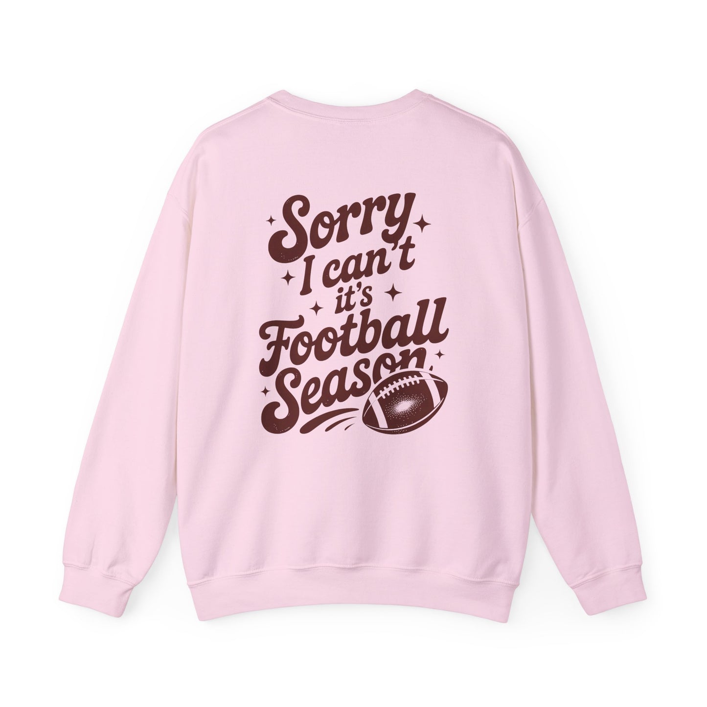 Football Season Sweatshirt, Front and Back Unisex Crewneck