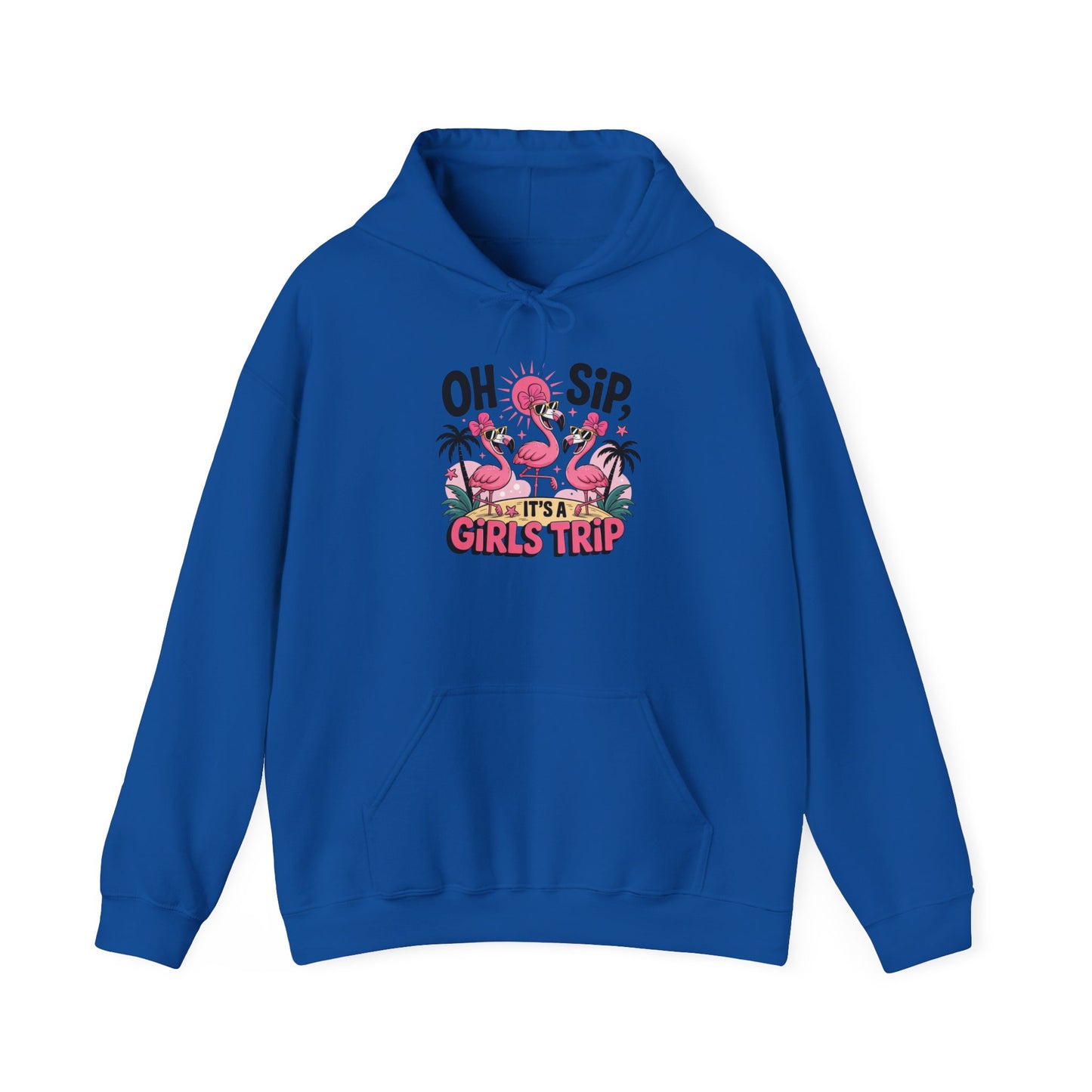 Flamingo Girls Trip Gildan Hoodie
