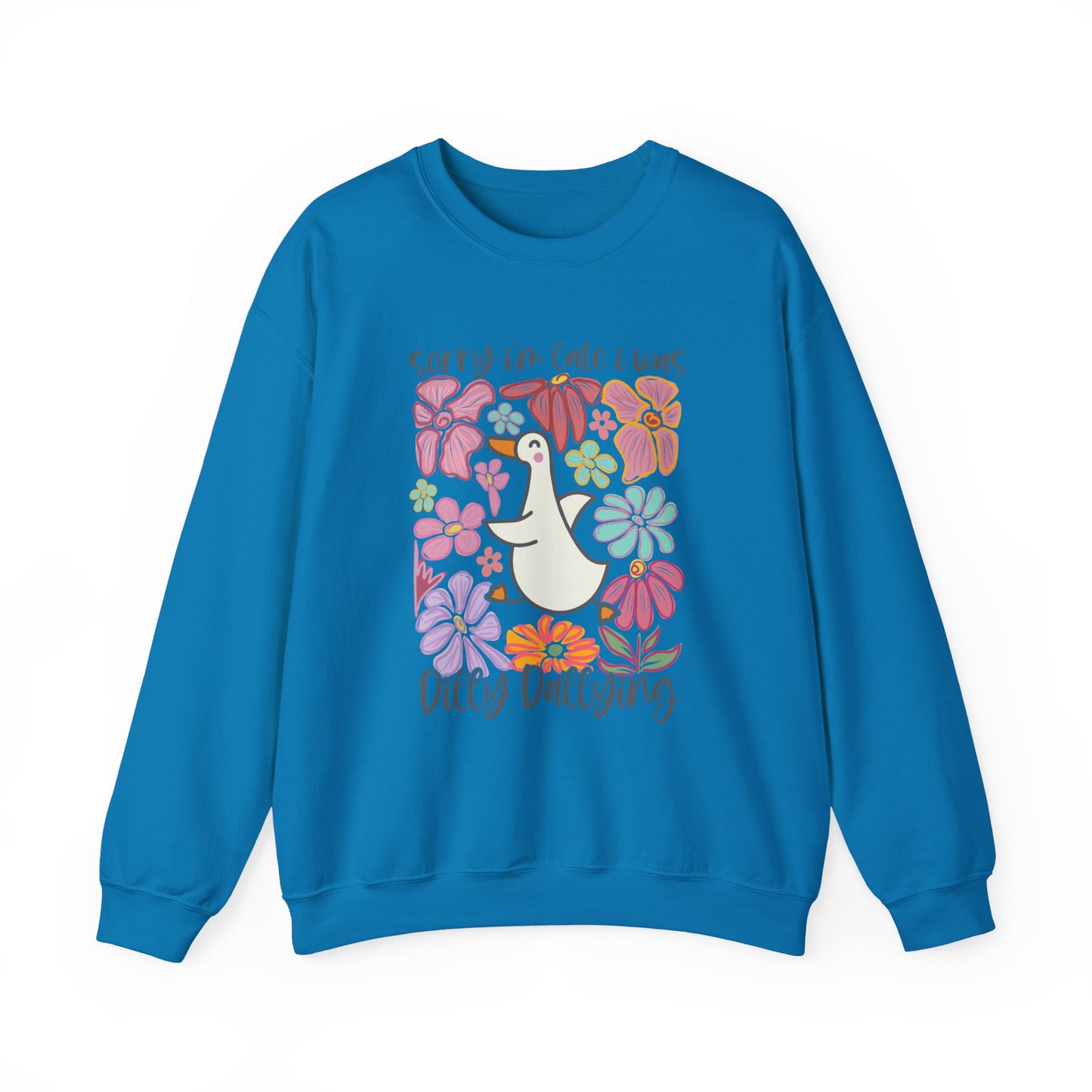 Goose Dilly Dallying Gildan Crewneck Sweatshirt