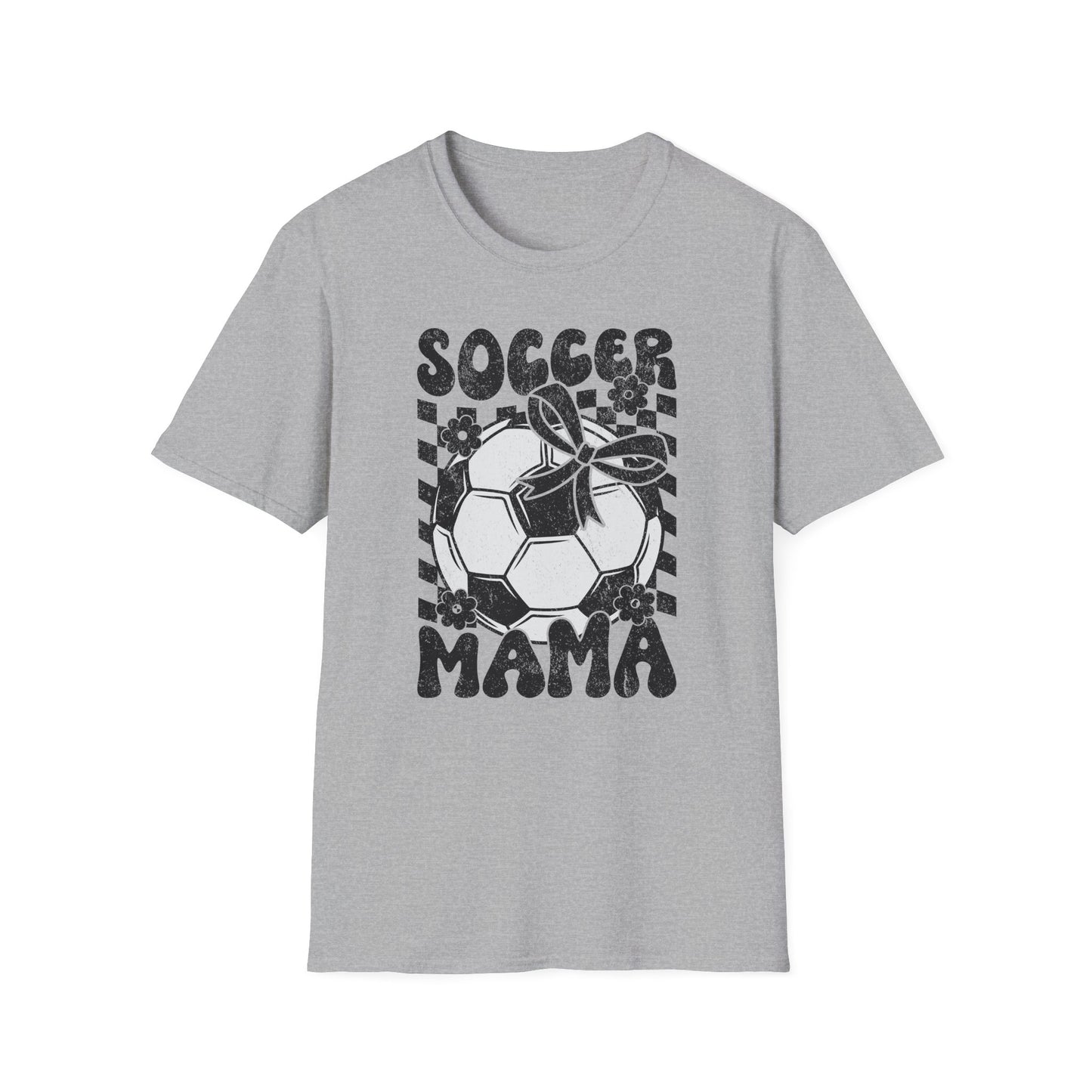 Soccer Mama Checkered Bella Canvas Tee