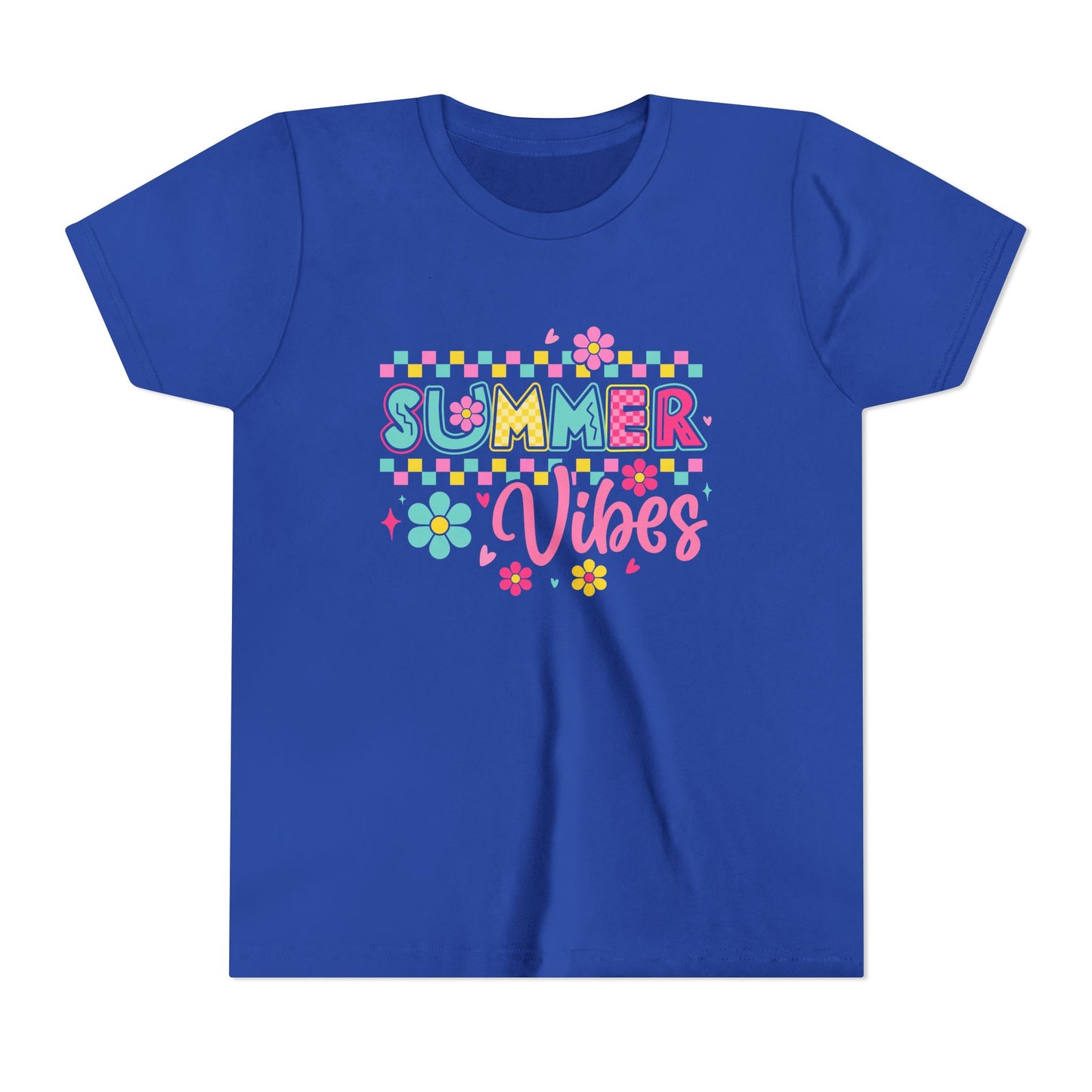 Youth Summer Vibes Tee, Fun Kids Shirt