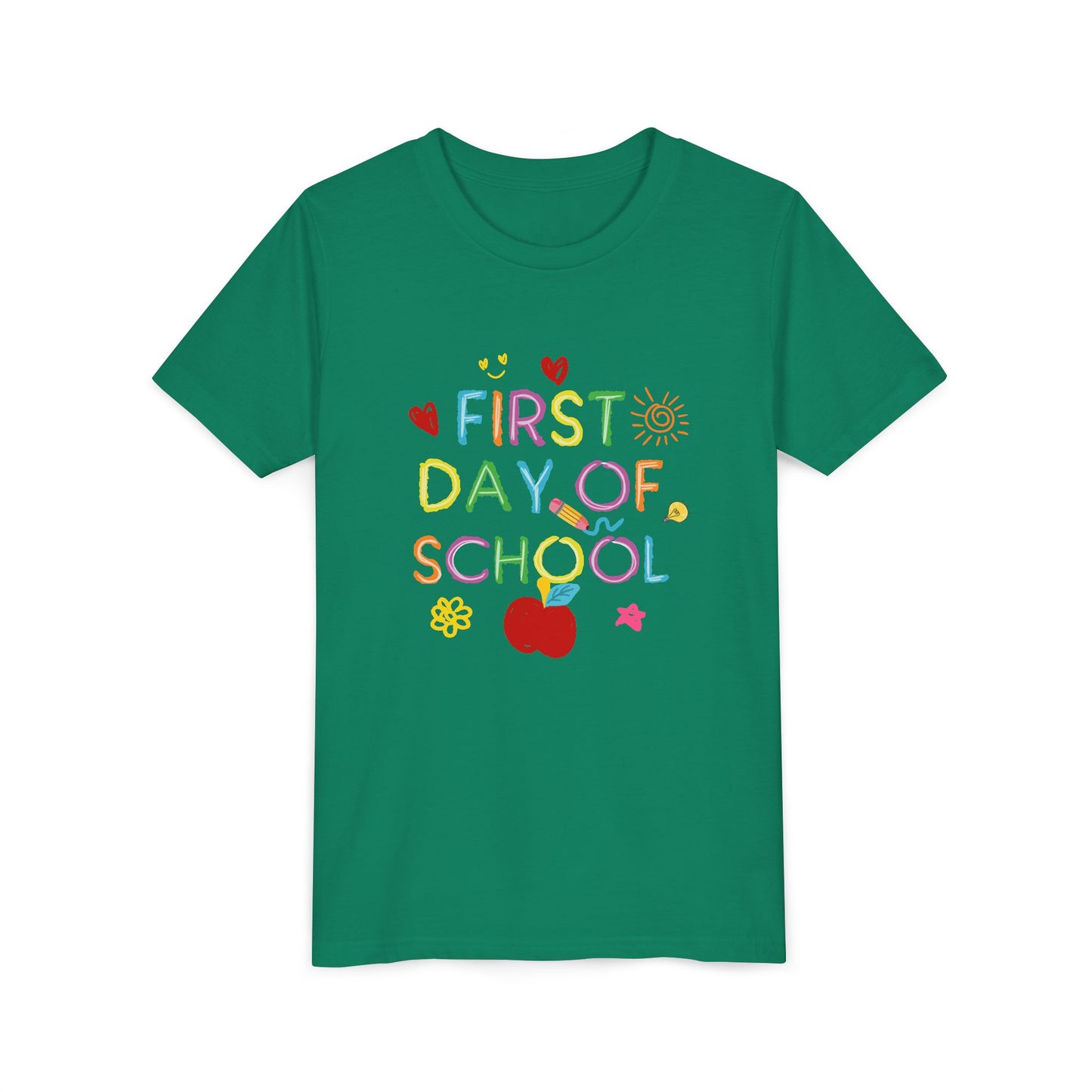 Back to School Youth Tee, First Day of School Shirt