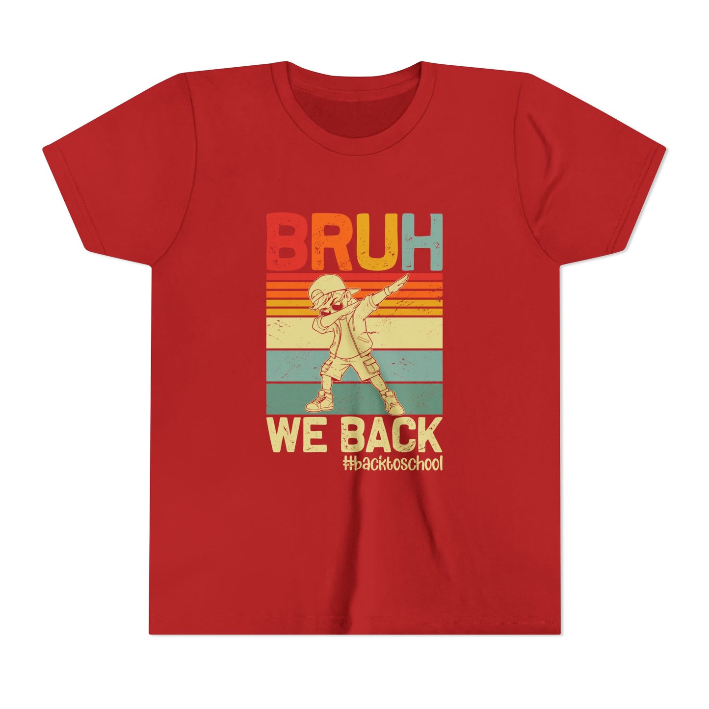Retro Youth Tee - 'BRUH WE BACK' 80s Inspired Back to School