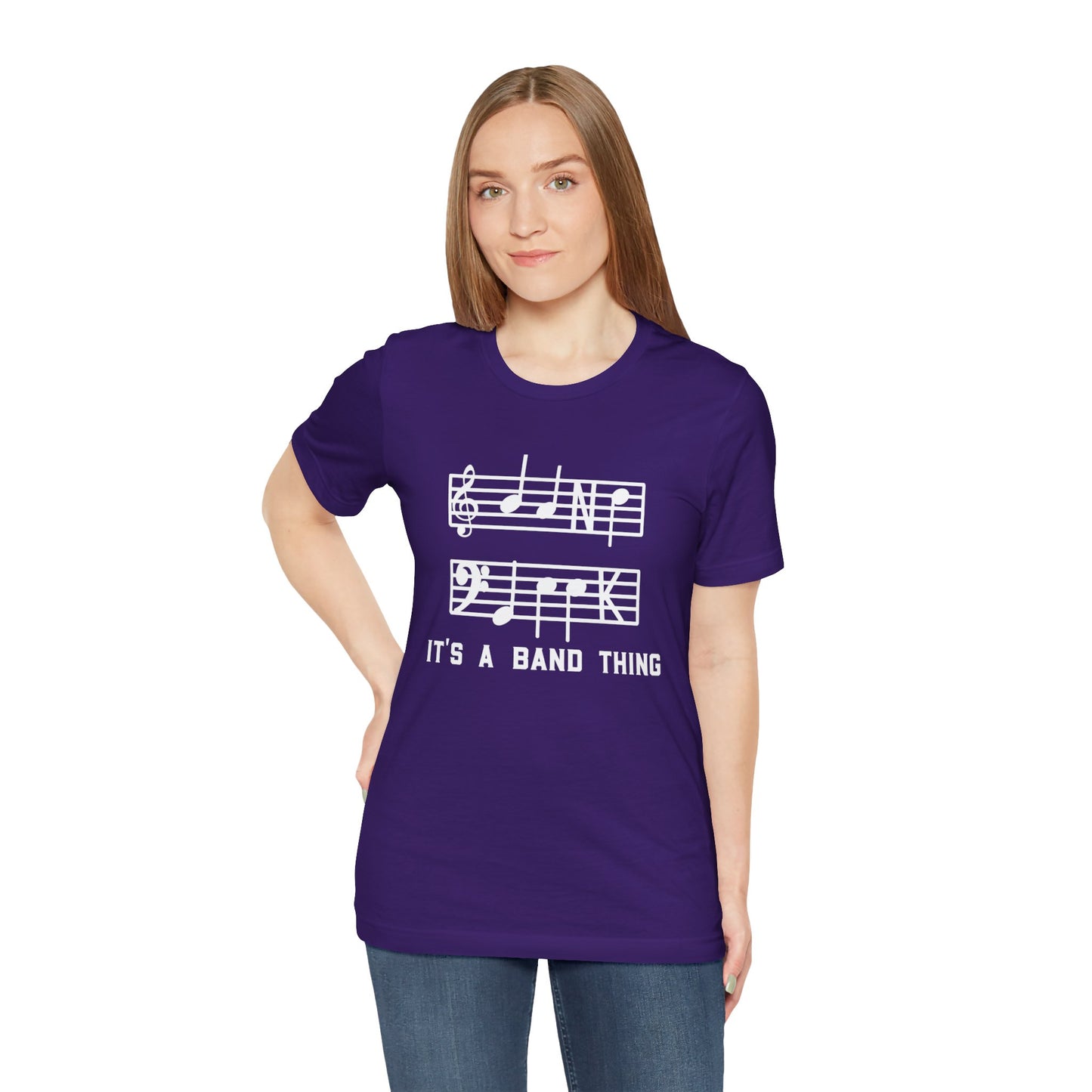 Band Geek White Graphic Bella Canvas Tee shirt