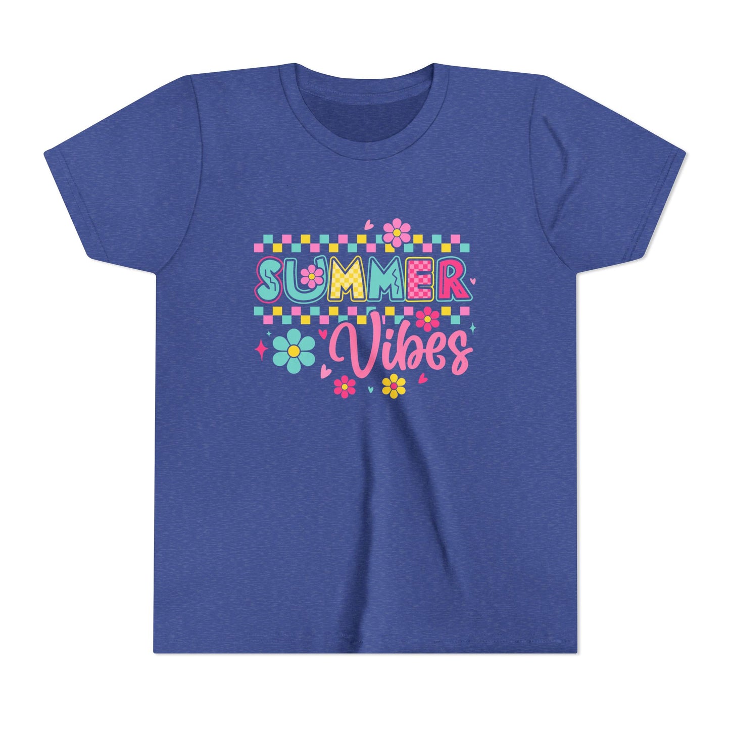 Youth Summer Vibes Tee, Fun Kids Shirt