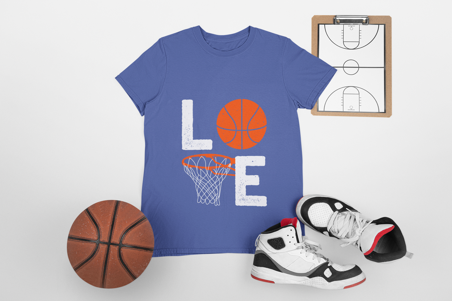 Basketball Love Tee, Unisex Short Sleeve Shirt, Sports Apparel, Gift for Athletes, Game Day Shirt, Valentine's Day Gift
