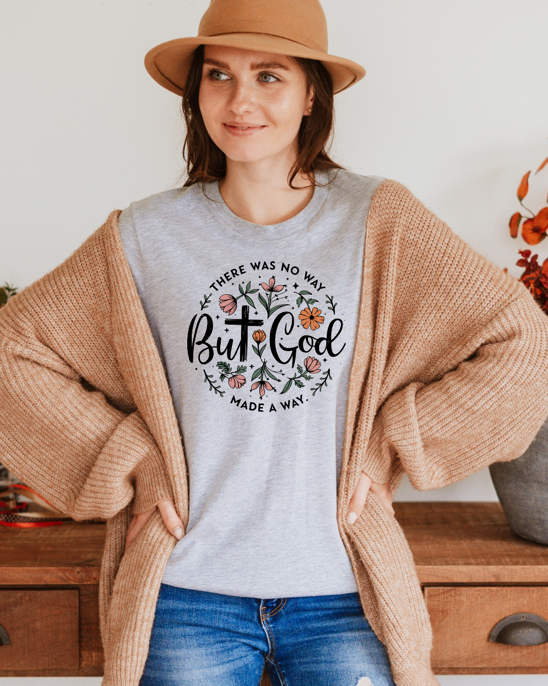 There was no way but God made a way, Bella Canvas Long Sleeve shirt