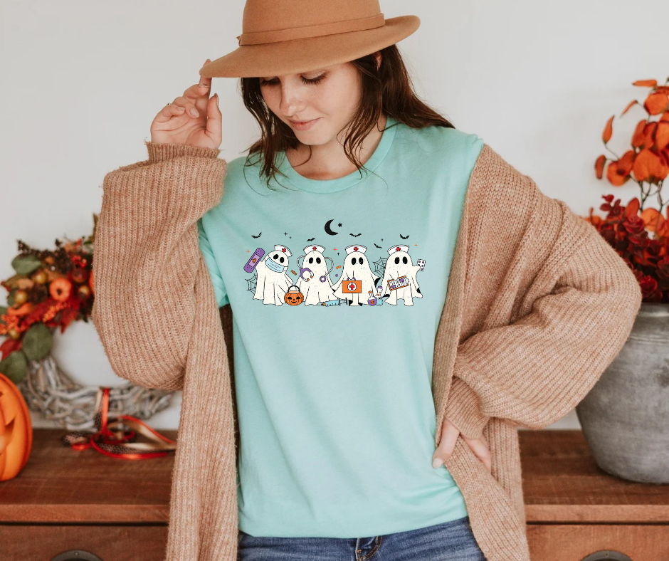 Ghost Nurse Gildan Softstyle T-Shirt