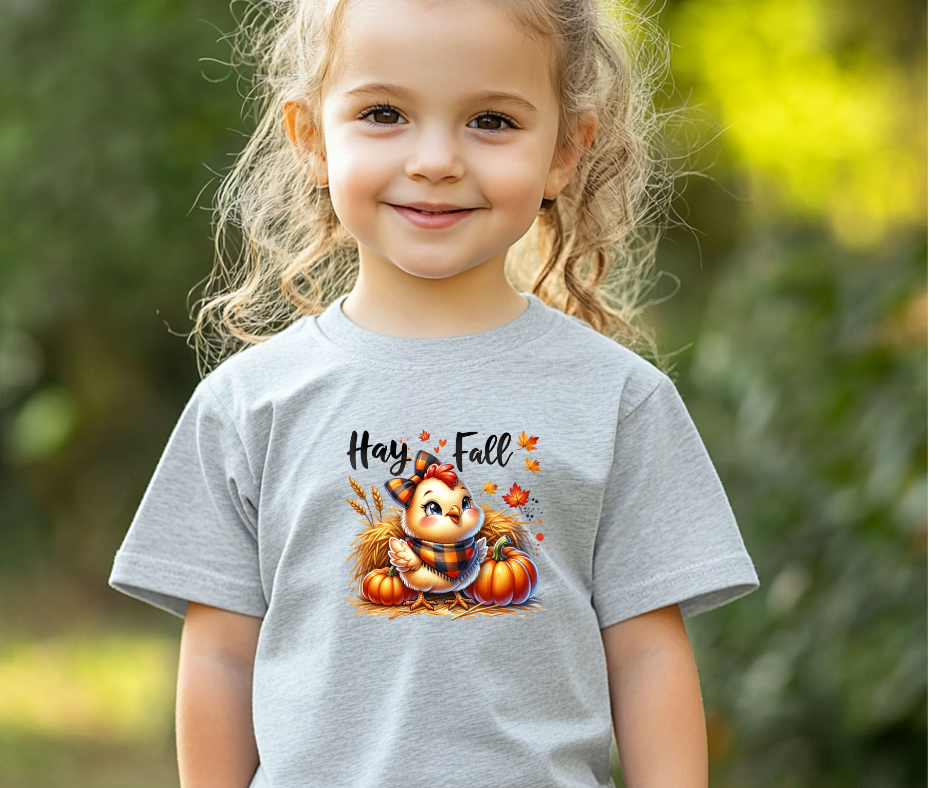 Hay Fall! Chick- Bella Canvas Youth tshirt