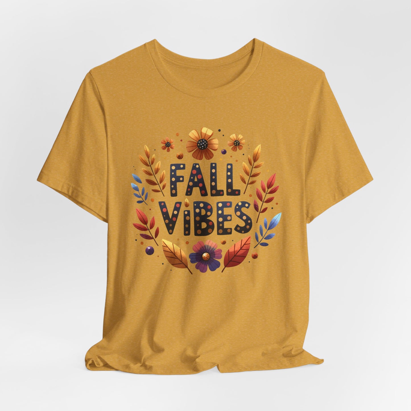 Floral Fall Vibes Bella Canvas Tshirt