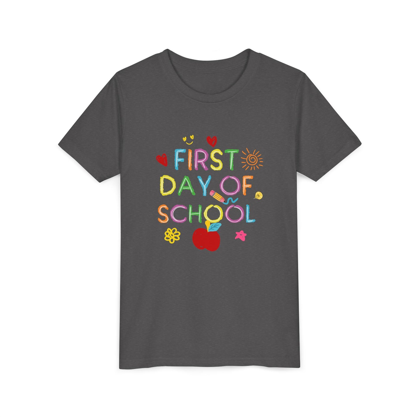 Back to School Youth Tee, First Day of School Shirt