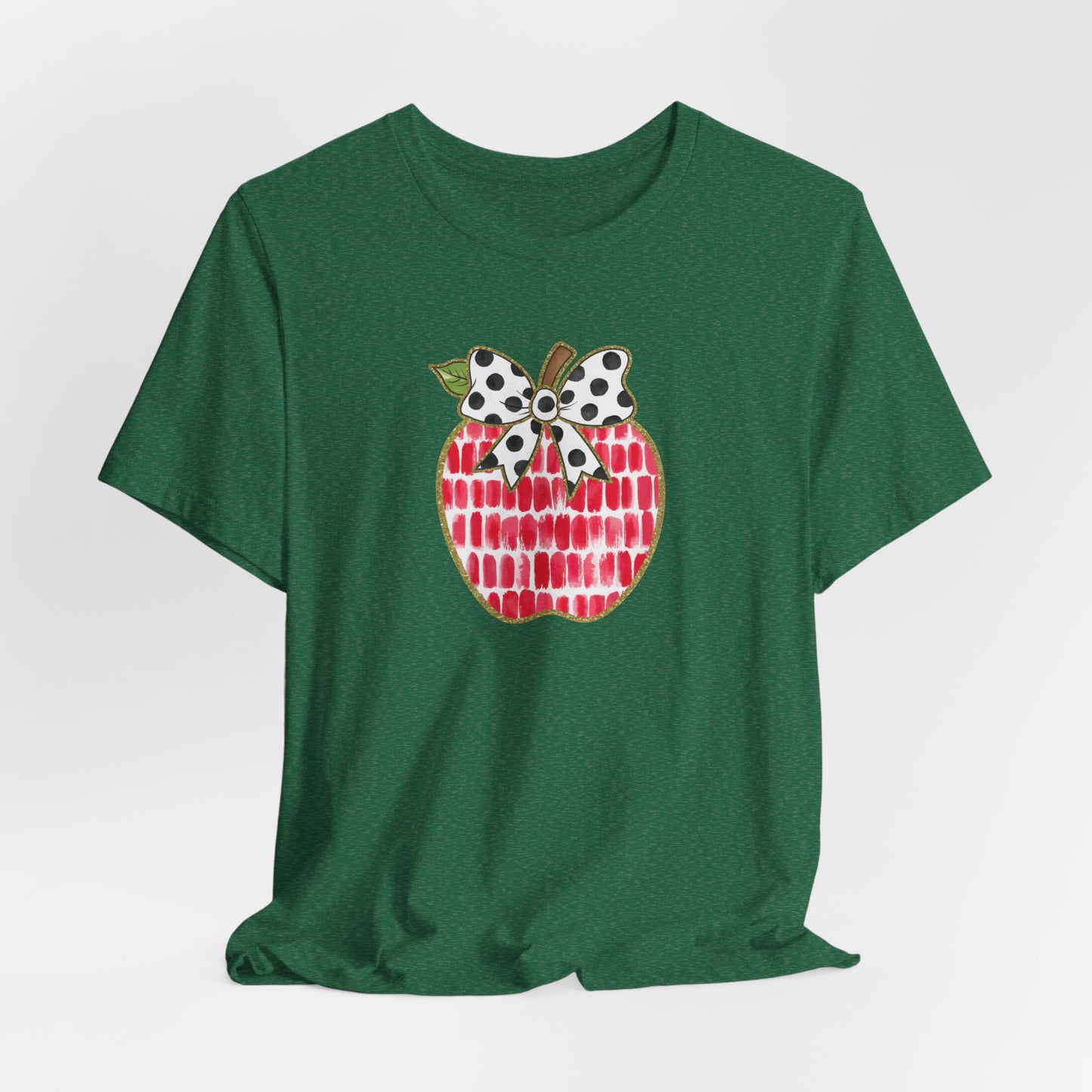 Apple Teacher Cute Bella Canvas Tshirt