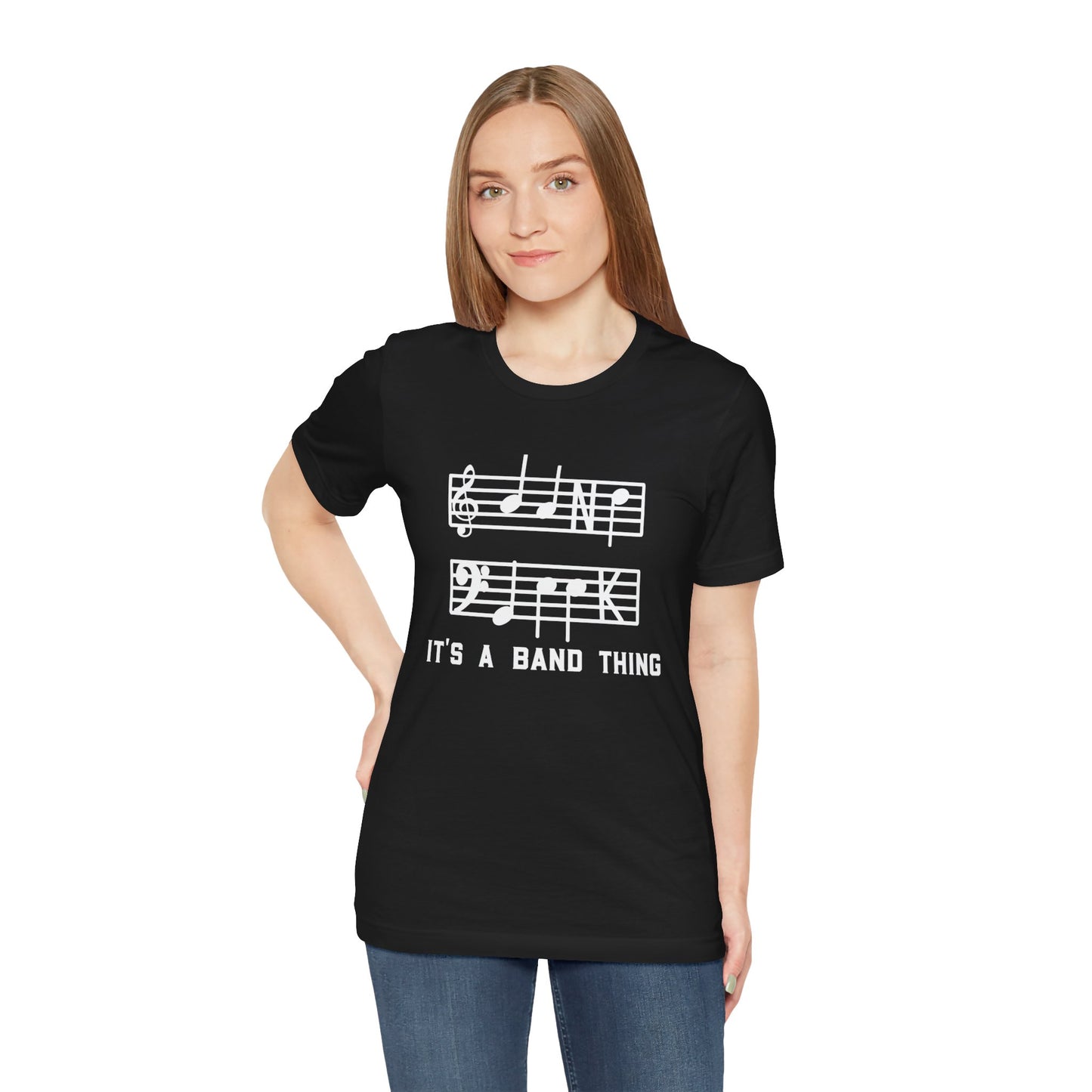 Band Geek White Graphic Bella Canvas Tee shirt