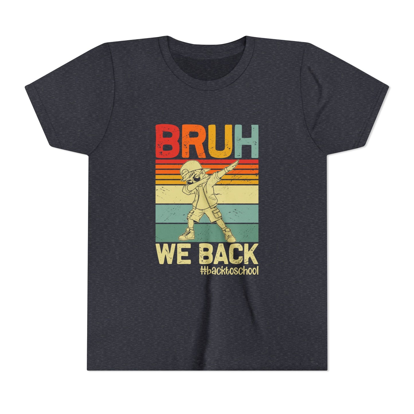 Retro Youth Tee - 'BRUH WE BACK' 80s Inspired Back to School