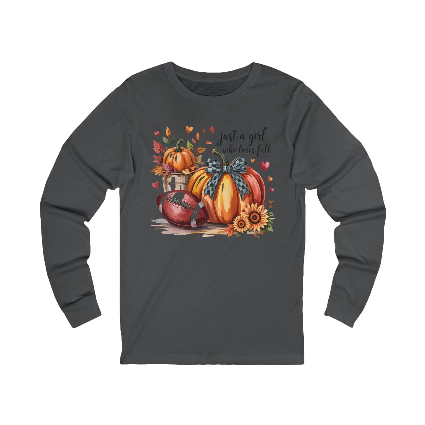 Fall Love Long Sleeve Tee, Cozy Autumn Shirt