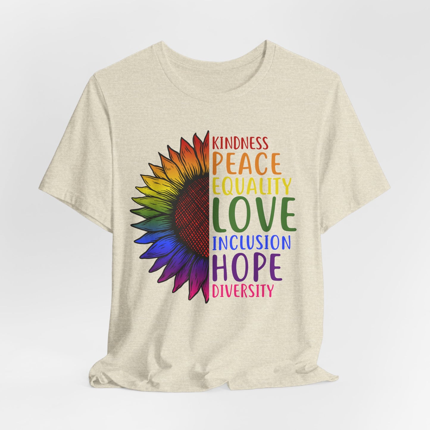 Flower Equality Graphic Tee | Kindness, Love, Diversity