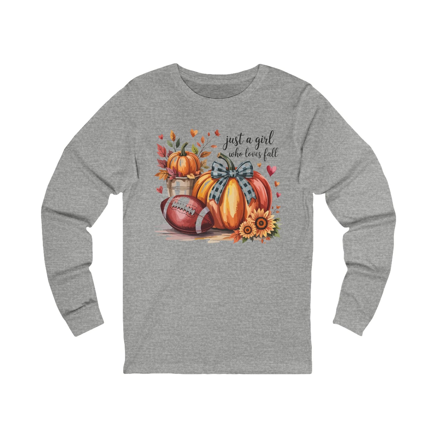 Fall Love Long Sleeve Tee, Cozy Autumn Shirt