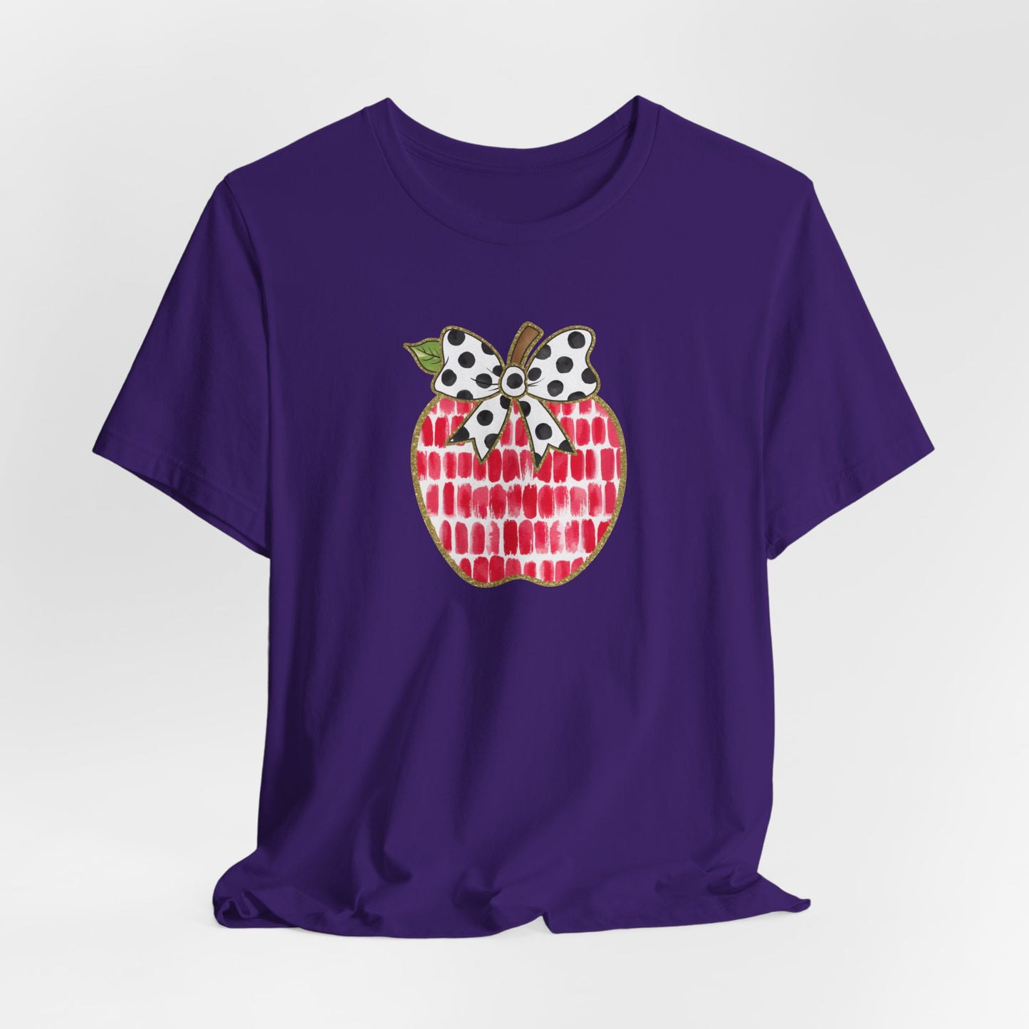 Apple Teacher Cute Bella Canvas Tshirt