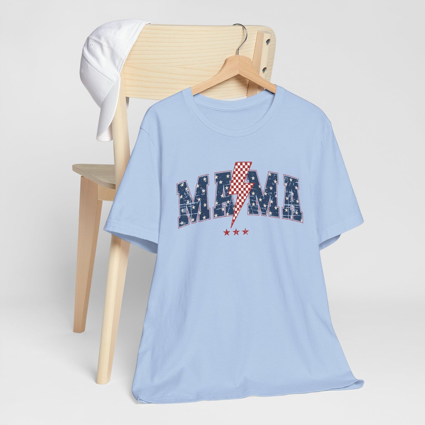 Patriotic Unisex Short Sleeve Tee - 'MAMA' Design