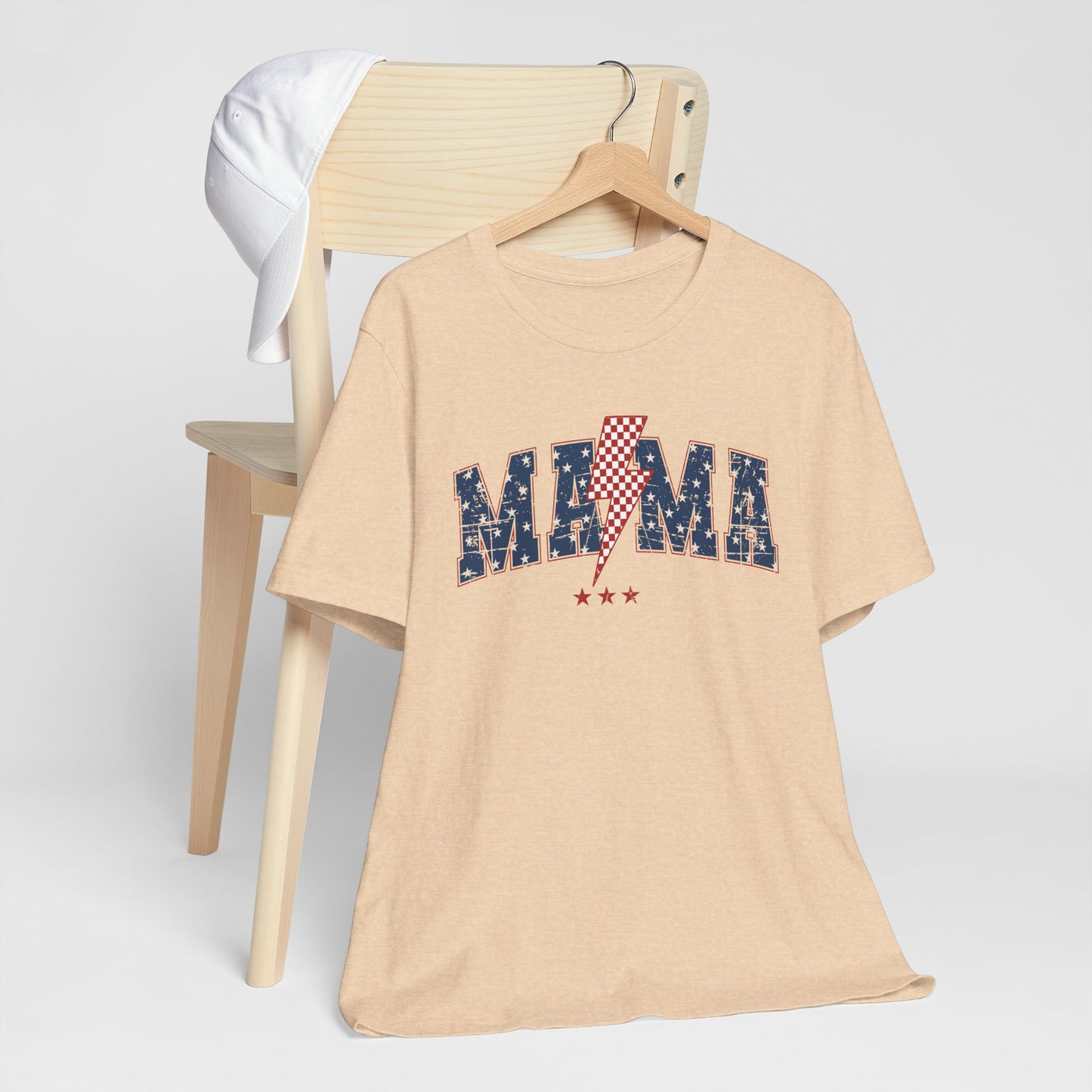 Patriotic Unisex Short Sleeve Tee - 'MAMA' Design