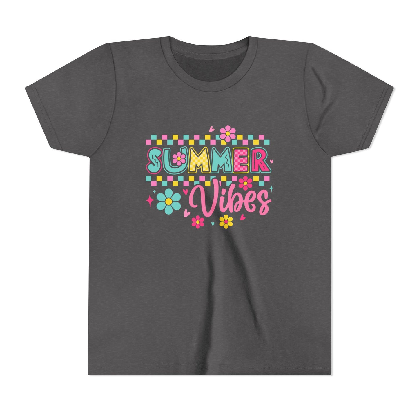 Youth Summer Vibes Tee, Fun Kids Shirt