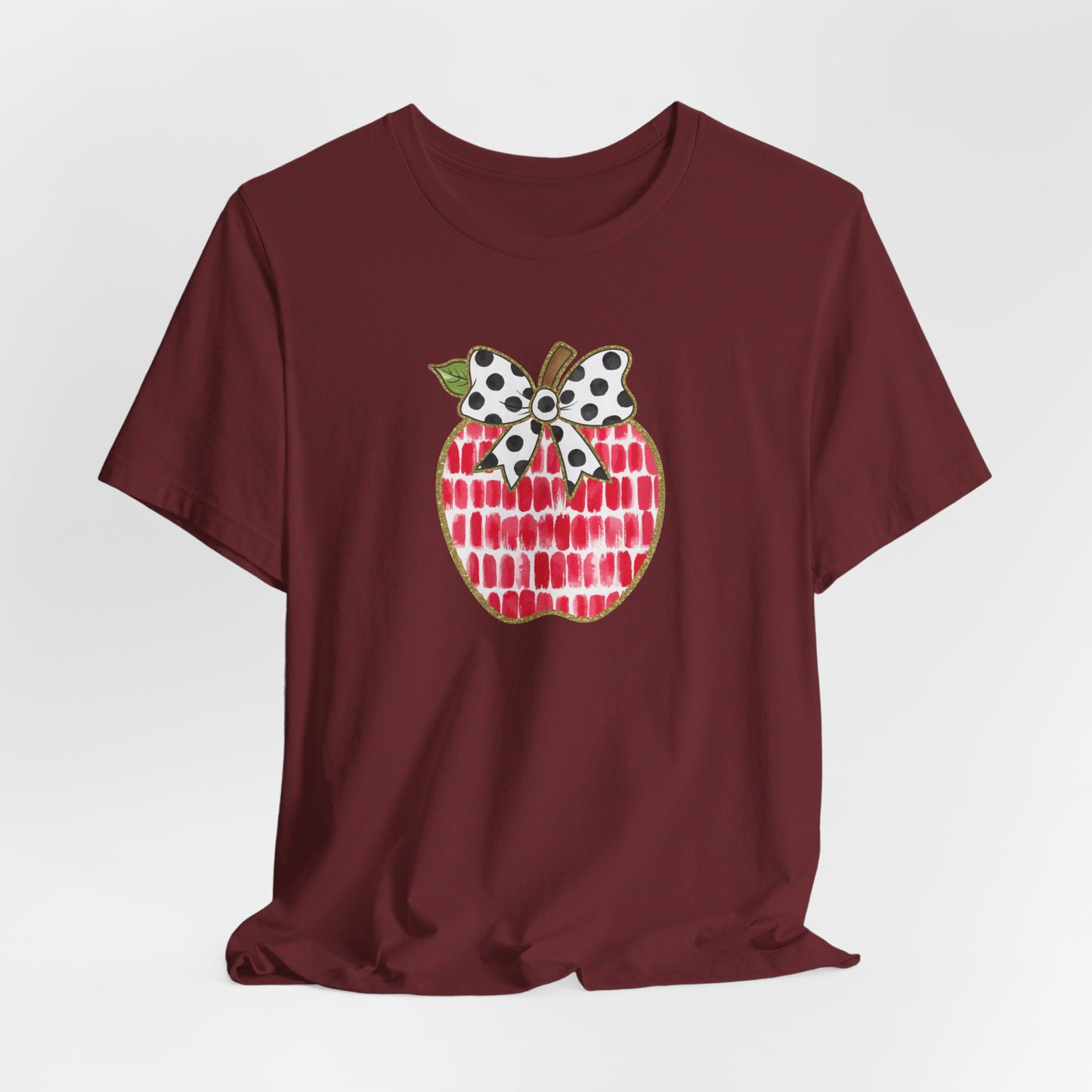 Apple Teacher Cute Bella Canvas Tshirt