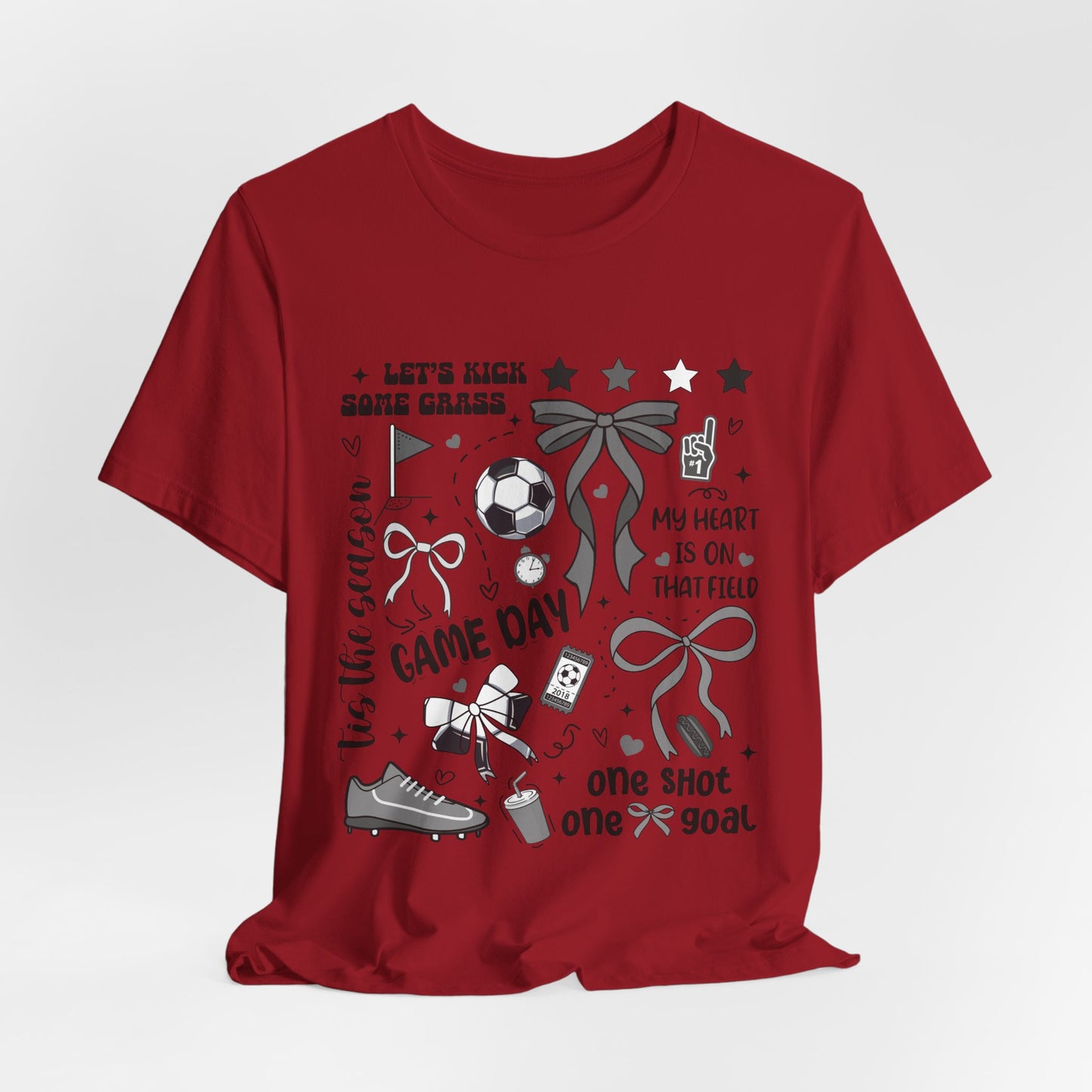 Soccer Game Day Collage Bella Canvas Tee