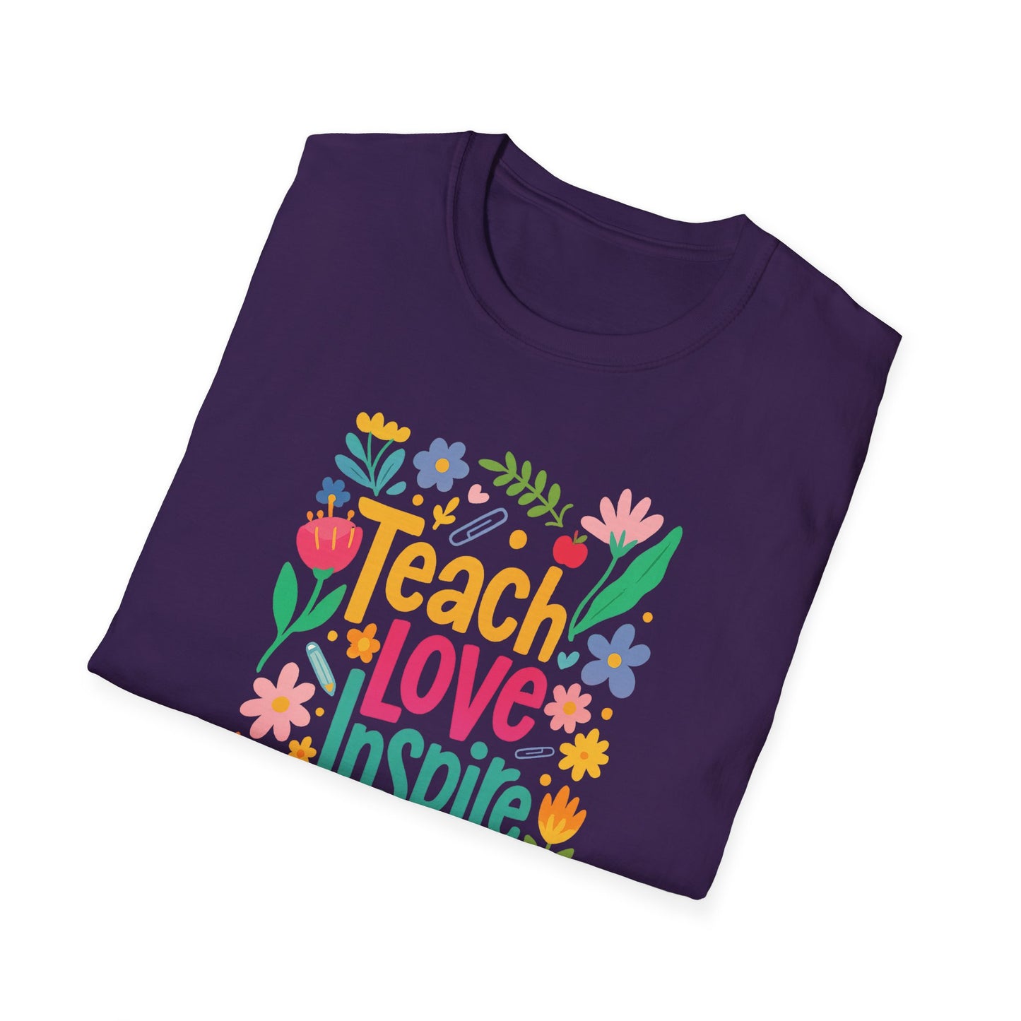Teach Love Inspire Gildan Softstyle Tshirt