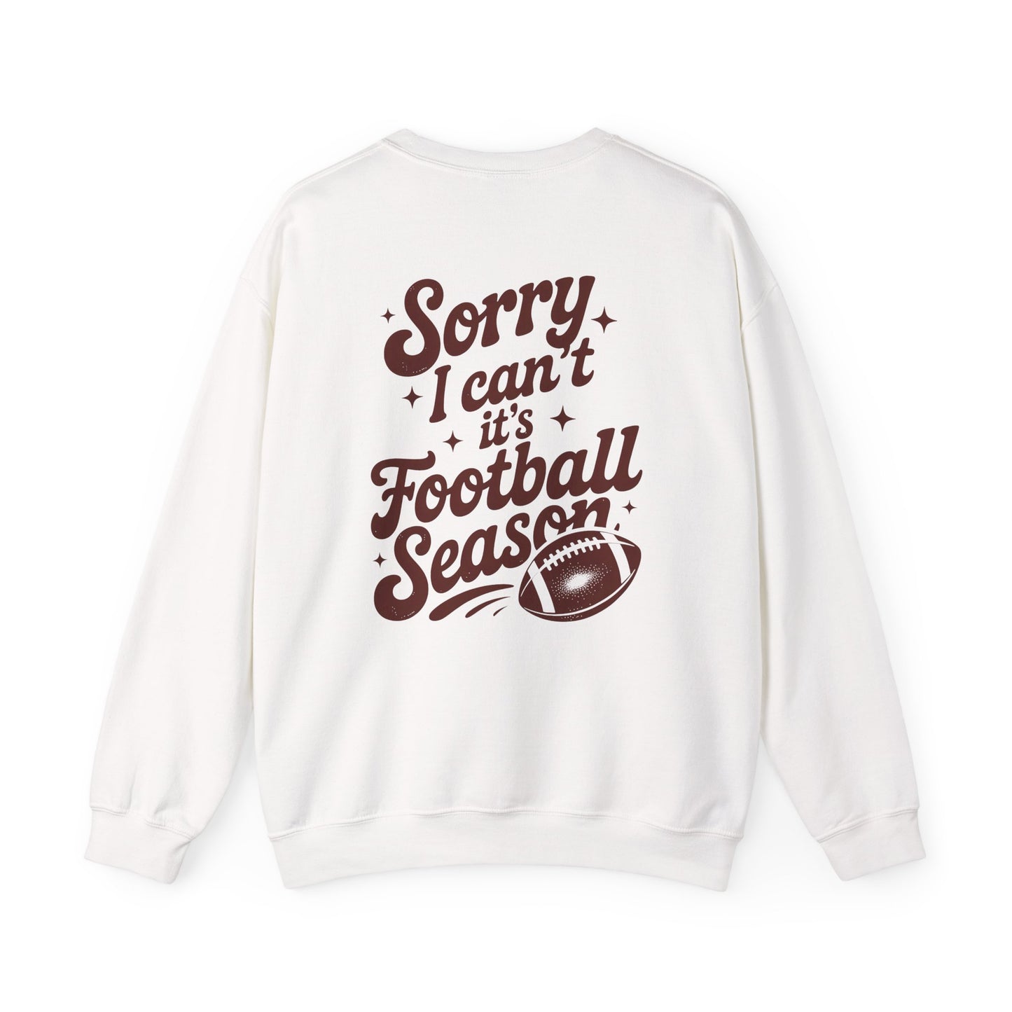 Football Season Sweatshirt, Front and Back Unisex Crewneck