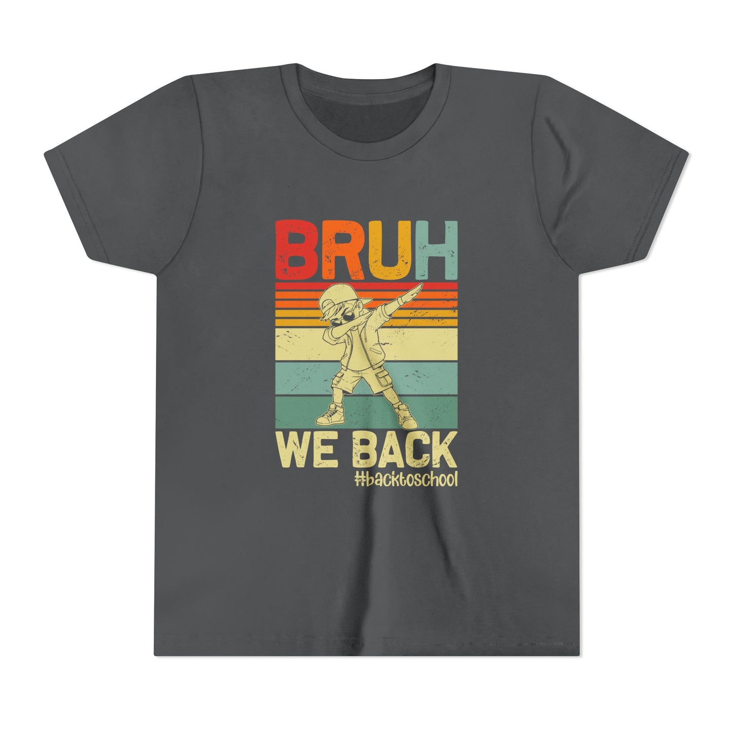 Retro Youth Tee - 'BRUH WE BACK' 80s Inspired Back to School