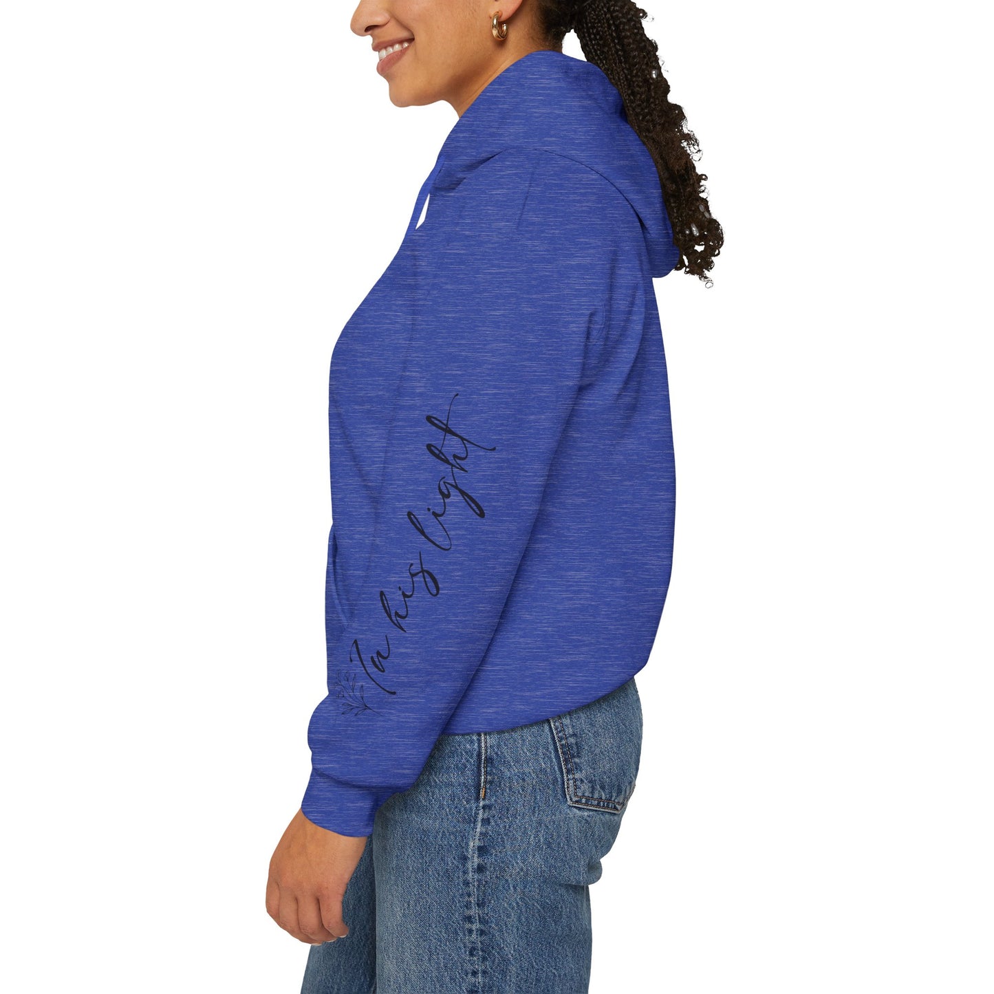 Hope Blooms..be the light Unisex Heavy Blend Sweatshirt - Sleeve design