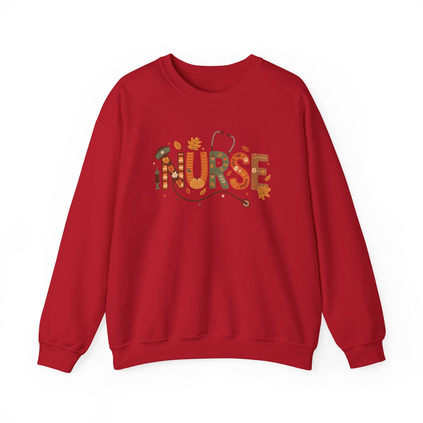 Thanksgiving Nurse Gildan Crewneck Sweatshirt
