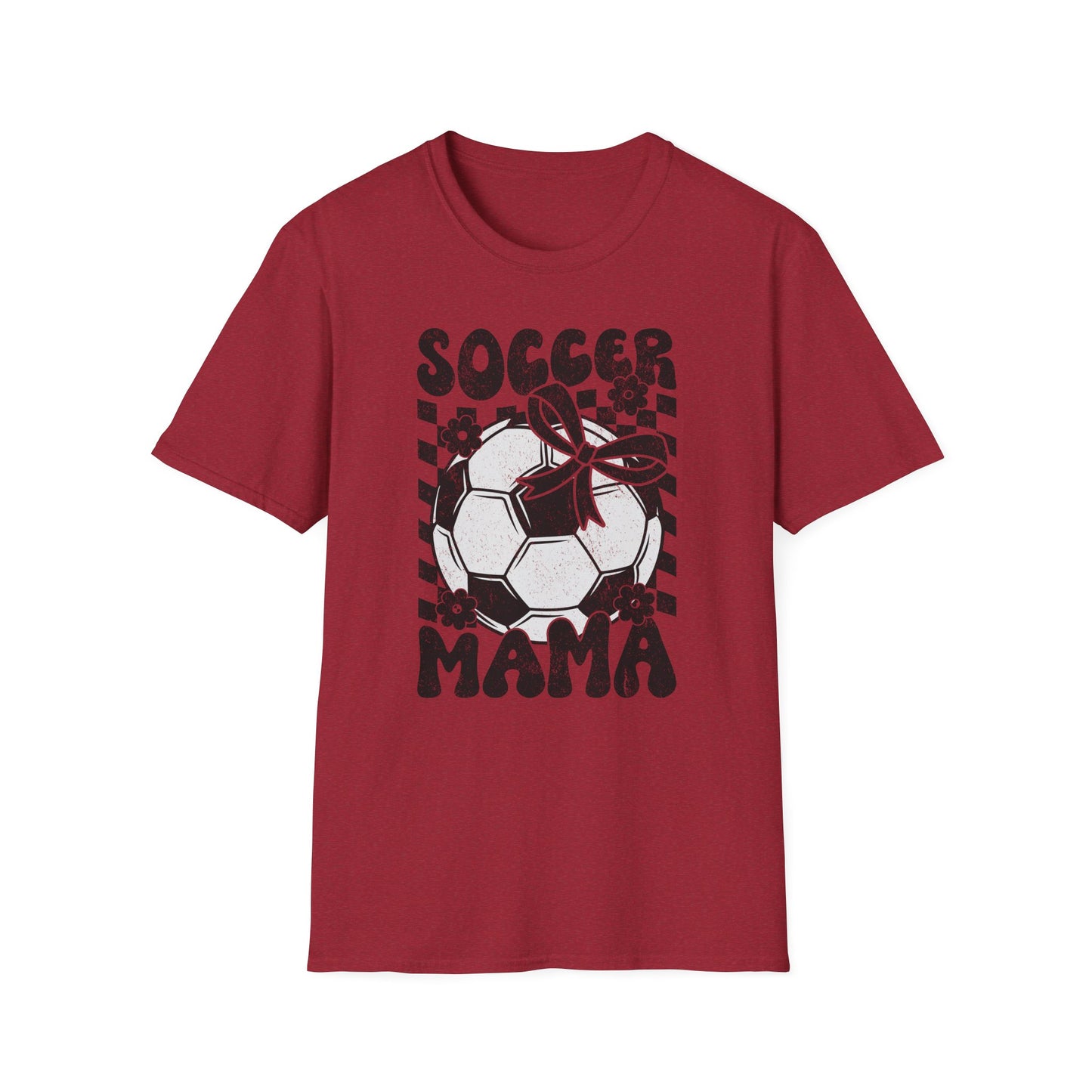 Soccer Mama Checkered Bella Canvas Tee