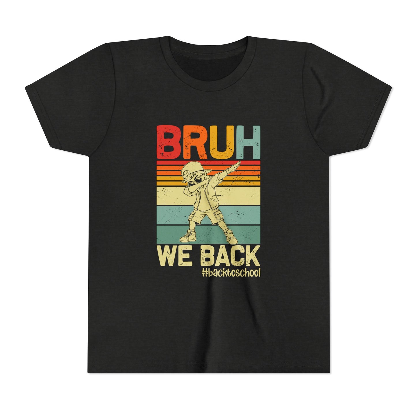 Retro Youth Tee - 'BRUH WE BACK' 80s Inspired Back to School