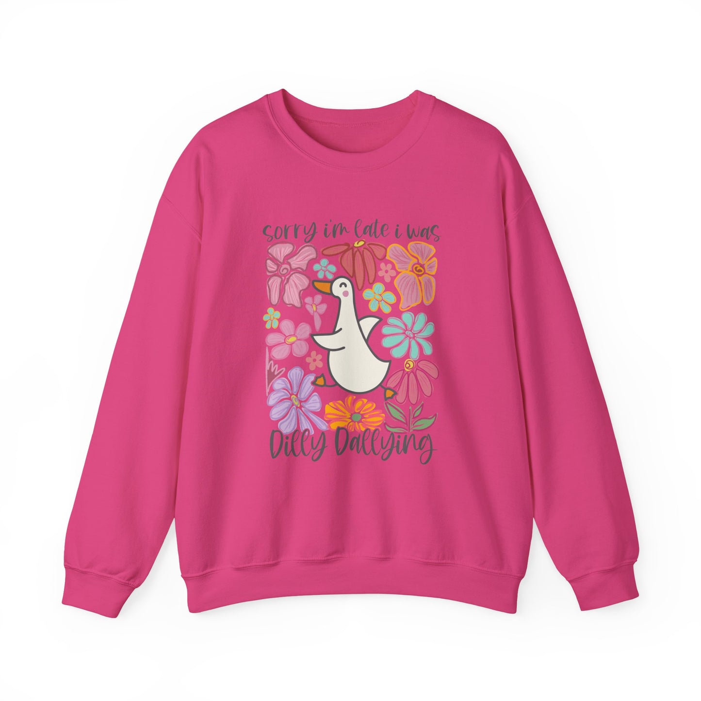 Goose Dilly Dallying Gildan Crewneck Sweatshirt